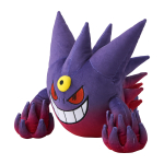 Authentic Pokemon center mega Gengar plush +/- 34cm wide 2025